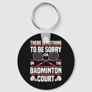 Chaveiro Badminton Racket Sente Desculpem Shuttle Badminton