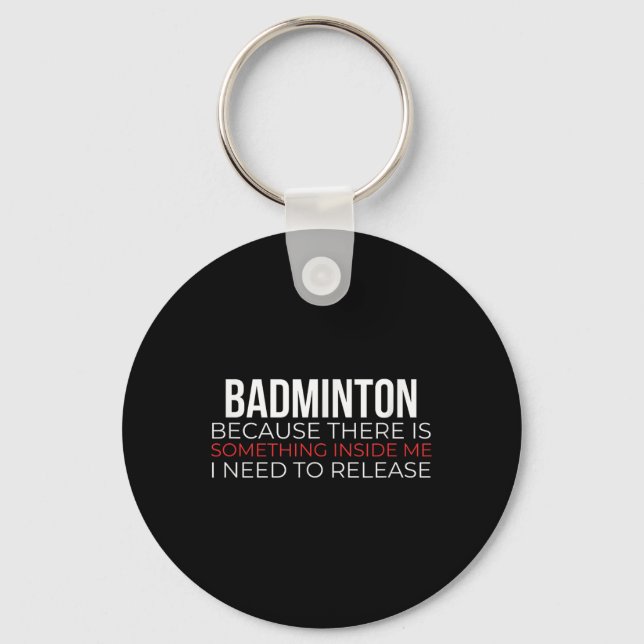 Chaveiro Badminton Racquet Sports Feather Shuttle (Frente)