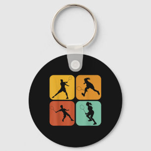 Chaveiro Badminton Retro I Raquete I Peteca I Badminton