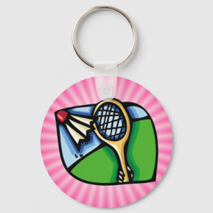 Chaveiro Badminton Rosa