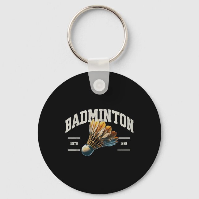 Chaveiro Badminton Shuttle (Frente)