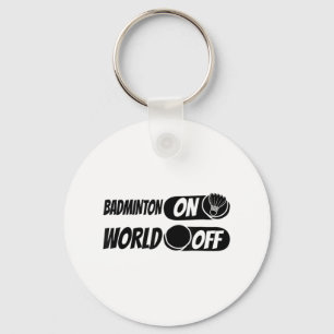 Chaveiro Badminton Shuttle Racket - Equipe Badminton No Mun
