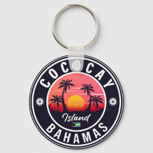 Chaveiro Bahamas de Coco Cay Retro Souvenirs 80s