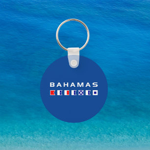 Chaveiro Bahamas Sinal Marítimo Náutico Sinalizadores Cor E