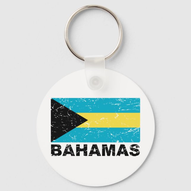 Chaveiro Bahamas Vintage Flag (Frente)
