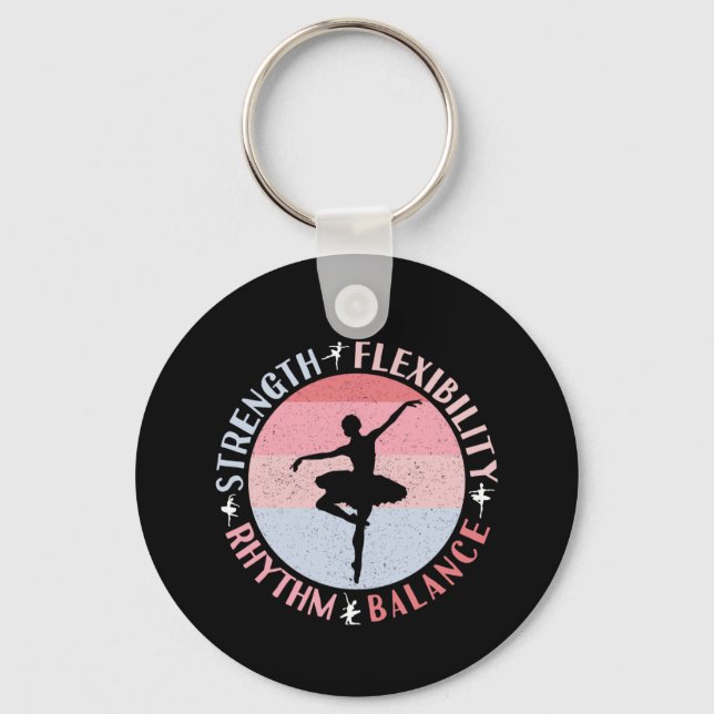 Chaveiro Bailarina Dançarina de Ballet - Valores de Mentali (Frente)