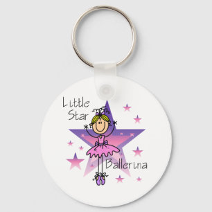 Chaveiro Bailarina Pequena Estrela - Cabelo Loiro