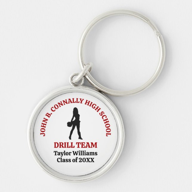 Chaveiro Bailarina Personalizada da Equipe de Dança do Ensi (Frente)