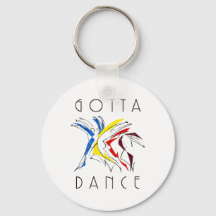 Chaveiro Bailarinos Abstratos Dançando - Obra de Arte para