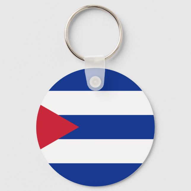 Chaveiro Baixo custo! Bandeira Cuba (Frente)