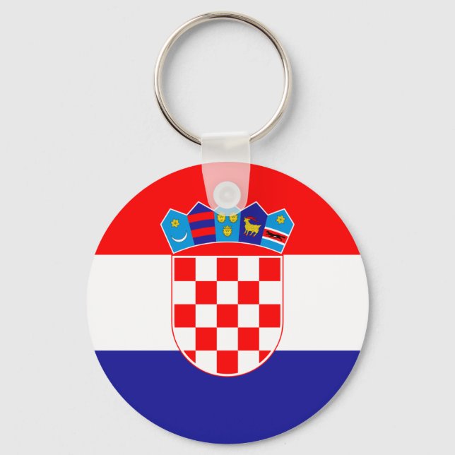 Chaveiro Baixo custo! Bandeira da Croácia (Frente)