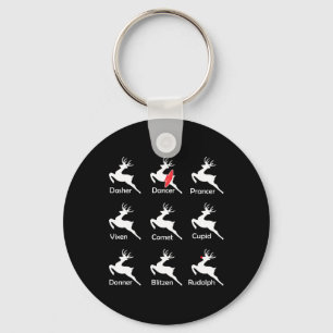 Chaveiro Balé Ballerina Dança T de Reindeer de Natal