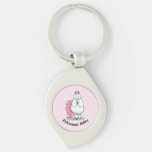 Chaveiro Balé Engraçado Ballerina Princess Poodle Dog (bran