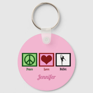 Chaveiro Balé Pink Ballerina Monogramo
