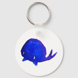 Chaveiro Baleia Aquarela