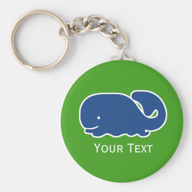 Chaveiro Baleia Azul-Náutica Personalizada (Frente)