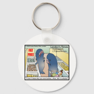 Chaveiro Baleias de Dieta Engraçadas Camisetas Cartões e pr