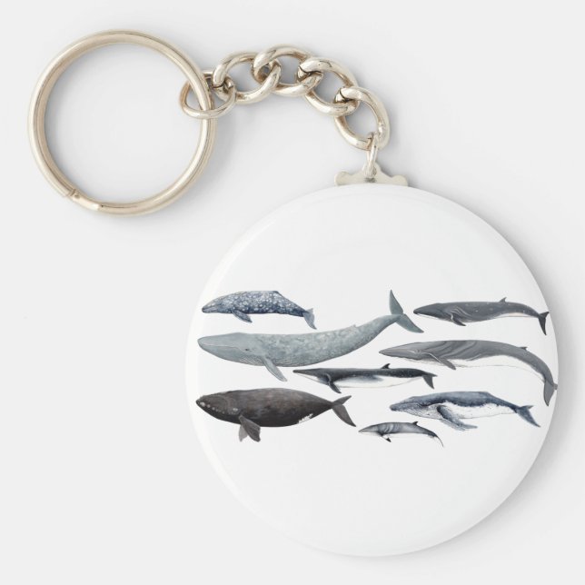 Chaveiro Baleias e baleias francas (Frente)
