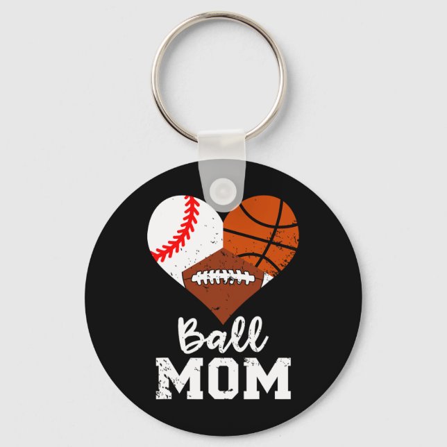 Chaveiro Ball Mãe Diversão Baseball Basball (Frente)