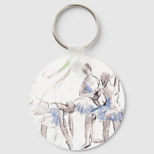 Chaveiro Ballerina Balé de Aquarela