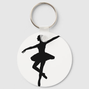 Chaveiro Ballerina branca branca branca Balé simples