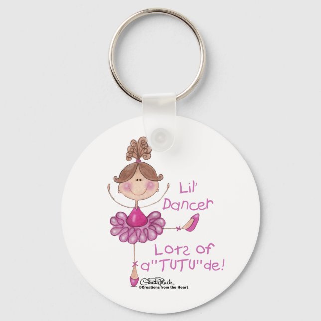 Chaveiro Ballerina com ATUTUde (Frente)