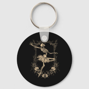Chaveiro Ballerina Skeleton Gótico De