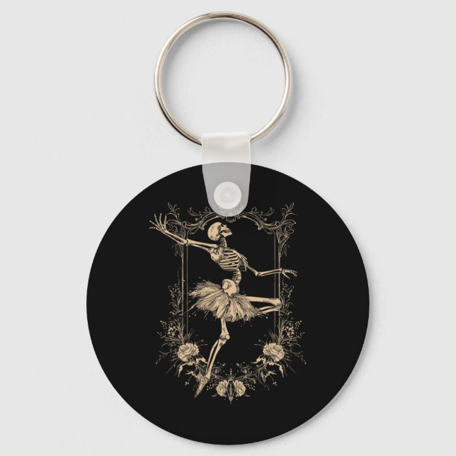 Chaveiro Ballerina Skeleton Gótico De (Frente)