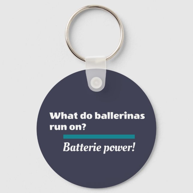 Chaveiro Ballerinas Balé Dance Piada Batterie (Frente)