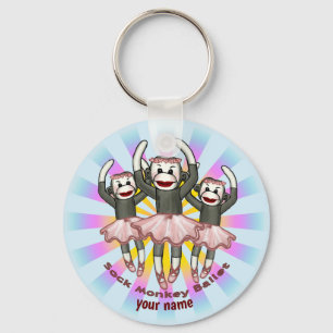 Chaveiro Ballet de Macaco de Meia
