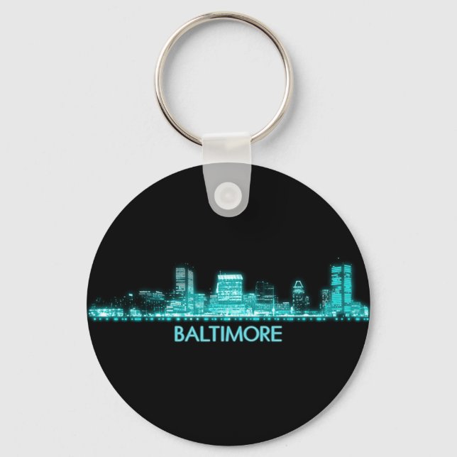Chaveiro Baltimore Skyline (Frente)
