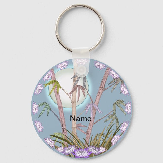 Chaveiro Bamboo Lotus Moon (Frente)