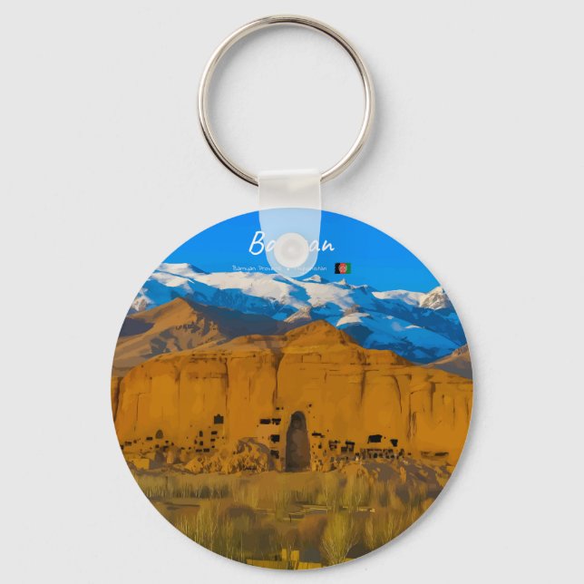 Chaveiro Bamyan, Afeganistão - Vale do Penhasco de Buda (Frente)