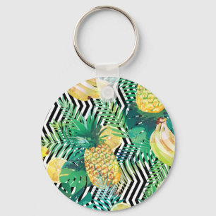 Chaveiro Bananas Exóticas Limões Tropicais