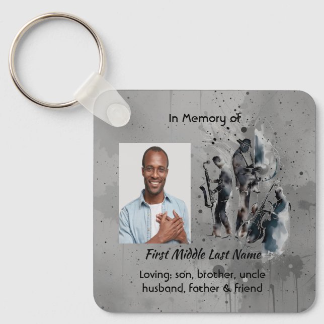 Chaveiro Banda de Jazz de Lembrança Memorial (Frente)