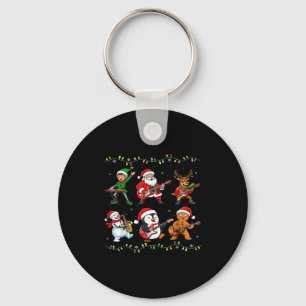 Chaveiro Banda de Natal Elfo Papai Noel Guitarra Rock E