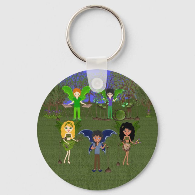 Chaveiro Banda Musical Faerie no Campo Encantador (Frente)