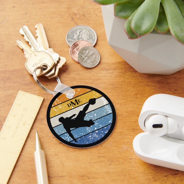 Chaveiro Banda Retroativa do Jogador de Futebol Silhuette M (Mesa)