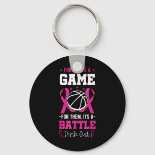 Chaveiro Banda rosa do treinador do jogador de basquete de