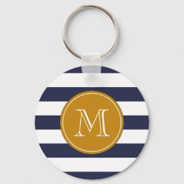 Chaveiro Bandas Azuis do Marinho Monograma Personalizadas