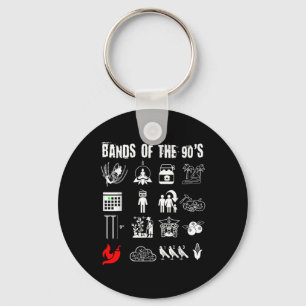 Chaveiro Bandas de Rock Alternativo Icônicas, Engraçadas e 