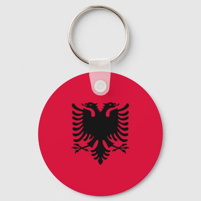 Chaveiro Bandeira albanesa (Frente)