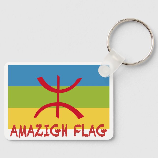Chaveiro Bandeira Amazigh - Bandeira-Drapeau Amazigh (Frente)