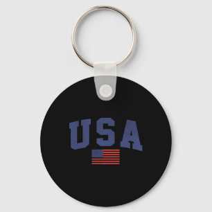 Chaveiro Bandeira Americana 4 De Julho Americana Azul