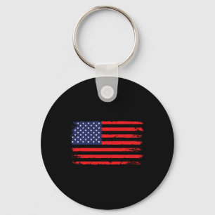 Chaveiro Bandeira Americana 4 de julho Bandeira Americana E