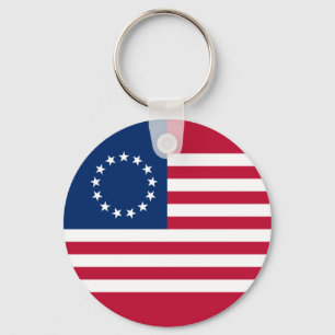 Chaveiro Bandeira Americana Betsy Ross