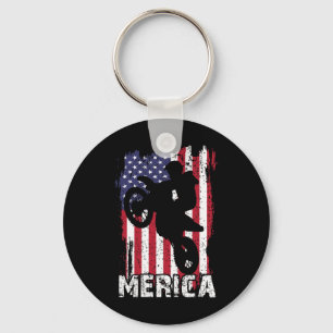 Chaveiro Bandeira Americana Bike Merica Motocross 4 De Julh