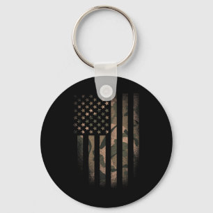 Chaveiro Bandeira Americana Camuflada Usa Tático Militar Ca