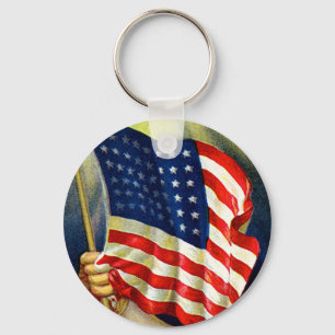 Chaveiro Bandeira americana da glória velha