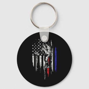 Chaveiro Bandeira Americana De Beisebol Arremessador Usa Ar